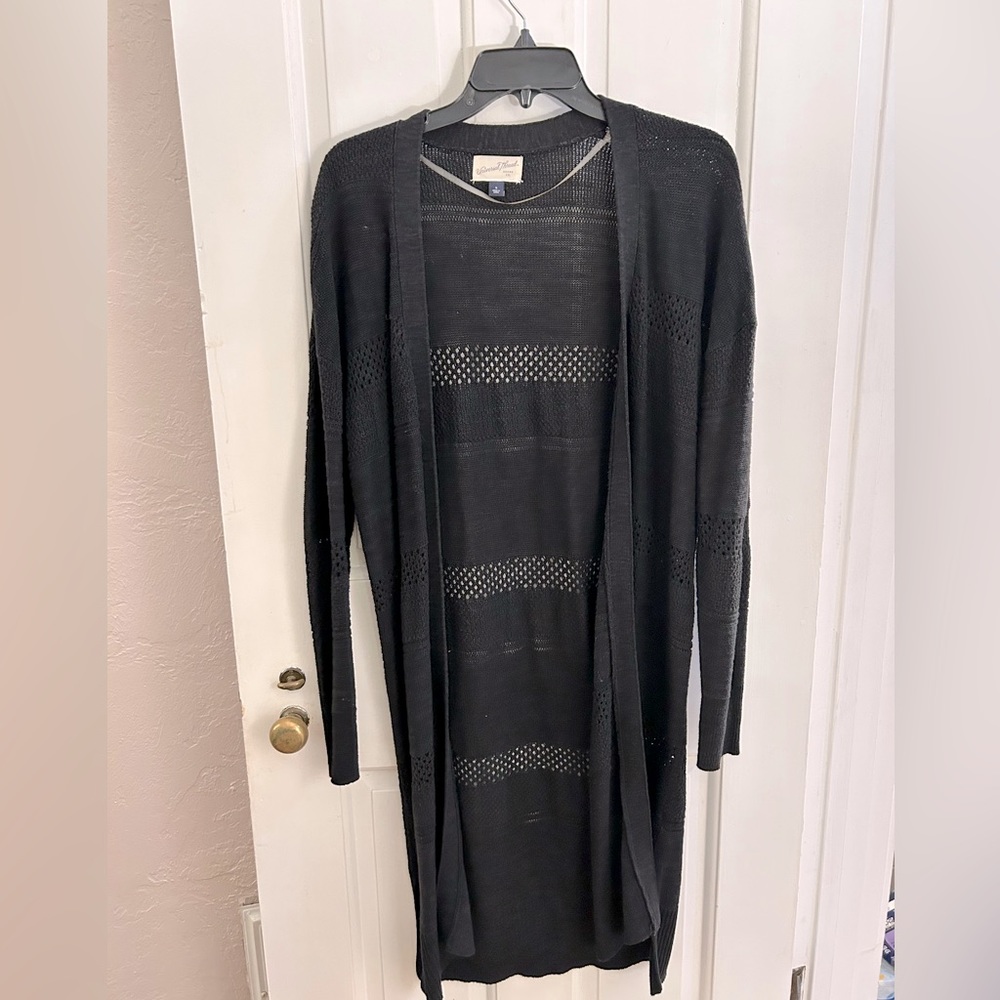 Longline Black Cardigan